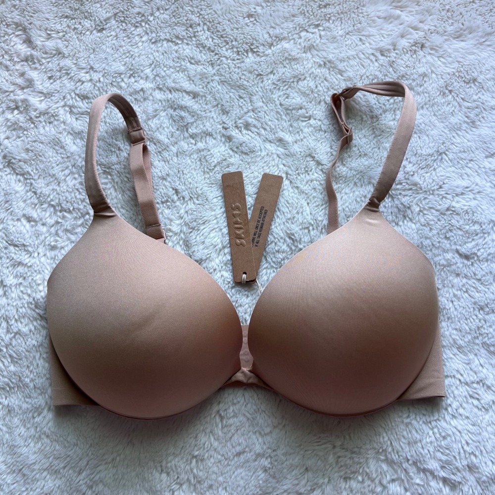 Skims Ultimate Push Up Plunge Bra Clay BR-UWR-1881 Women's Size 32DD NEW - Picture 1 of 12